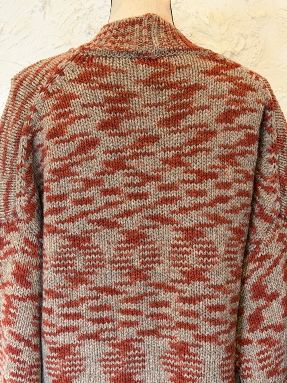 Rosa Pomar 100% Portuguese Wool Natural Horn Buttons Cardigan Casaco 02 Sz M - Picture 12 of 12